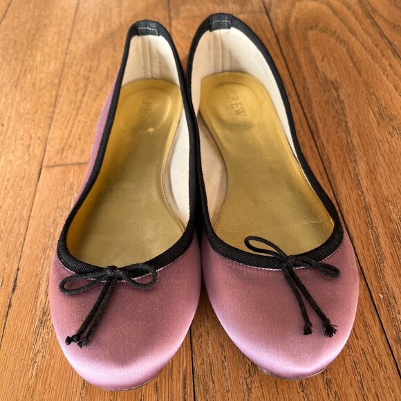 J. Crew Satin Ballet Flats, Size 7.5 - Picture 4 of 5